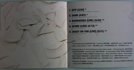 Inside of booklet, picture of broken plate!