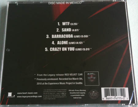 Back of CD single
