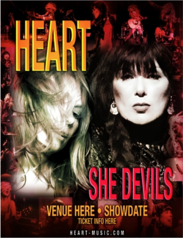 Heart's 2016 solo tour dates are named "She Devils"