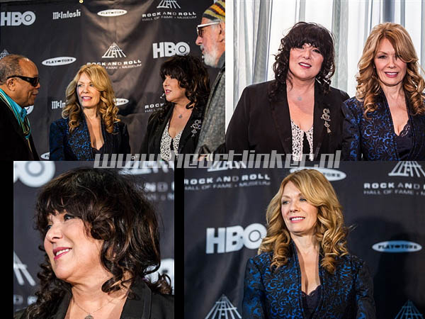Ann & Nancy Wilson and fellow Inductees, LA December 11th 2012 Source